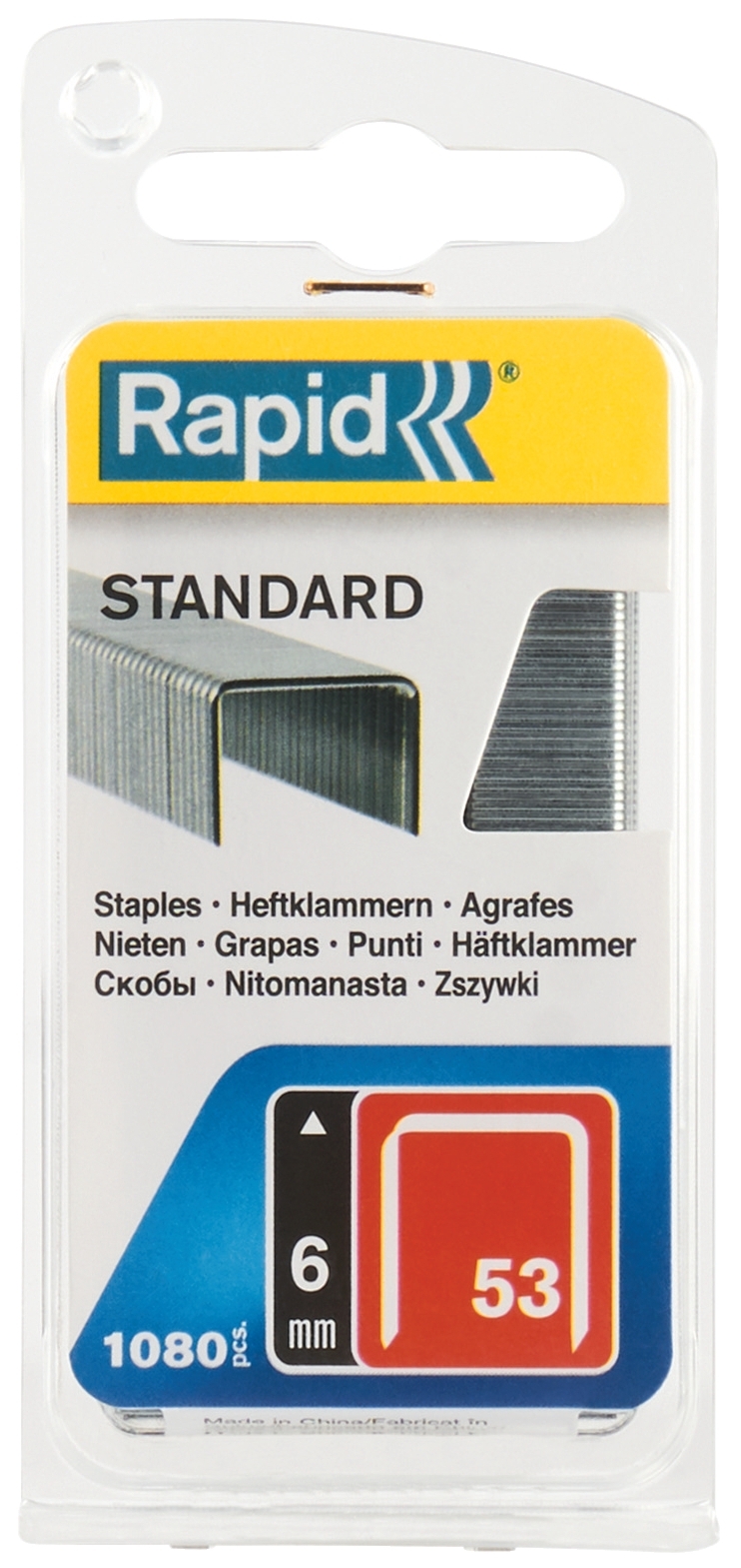 Spony Rapid Standard 53 11,3×6×0,7 mm 1 080 ks
