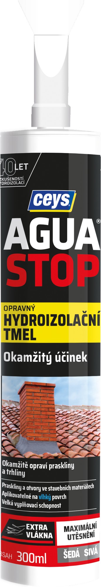 Tmel hydroizolační Ceys AGUA STOP šedý 300 ml