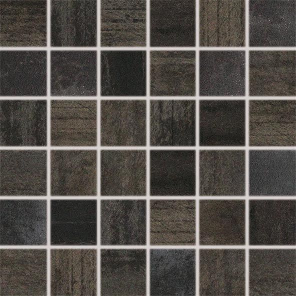 Mozaika Rako Rush 5×5 cm (set 30×30 cm) černá WDM05523