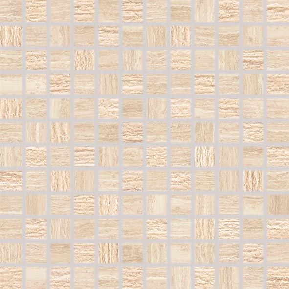 Mozaika Rako Senso 2,5×2,5 cm (set 30×30 cm) béžová WDM02230