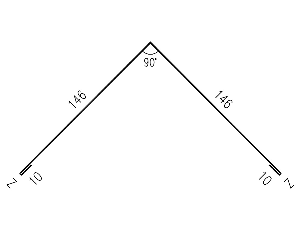 Hřebenáč RS312S-90 SP25 RAL8017 0,50mm 2bm