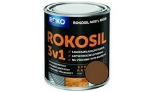 Barva samozákladující Rokosil akryl 3v1 RK 300 hnědá čoko 0,6 l