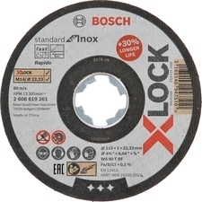 Kotouč řezný Bosch Standard for Inox X-LOCK 115×1 mm
