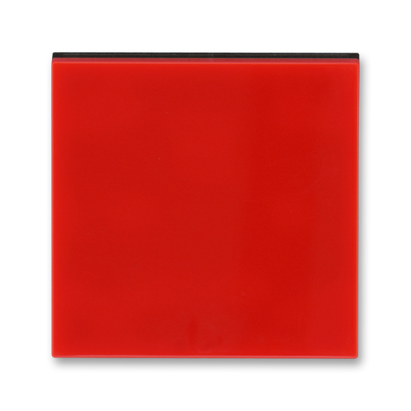 Kryt stmívač s průzorem ABB Levit červená, kouřová černá