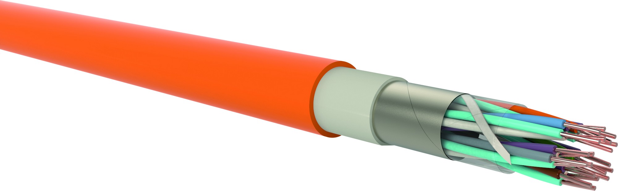 Kabel sdělovací bezhalogenový Prakab PRAFlaCom F 10×2×0,8 metráž