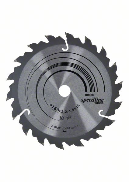 Kotouč pilový Bosch Speedline Wood 160×16×1,6 mm 18 z.