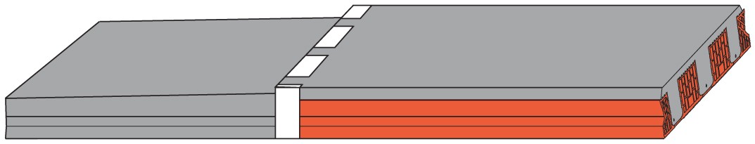 Panel balkonový Heluz 1200×230×5400 mm