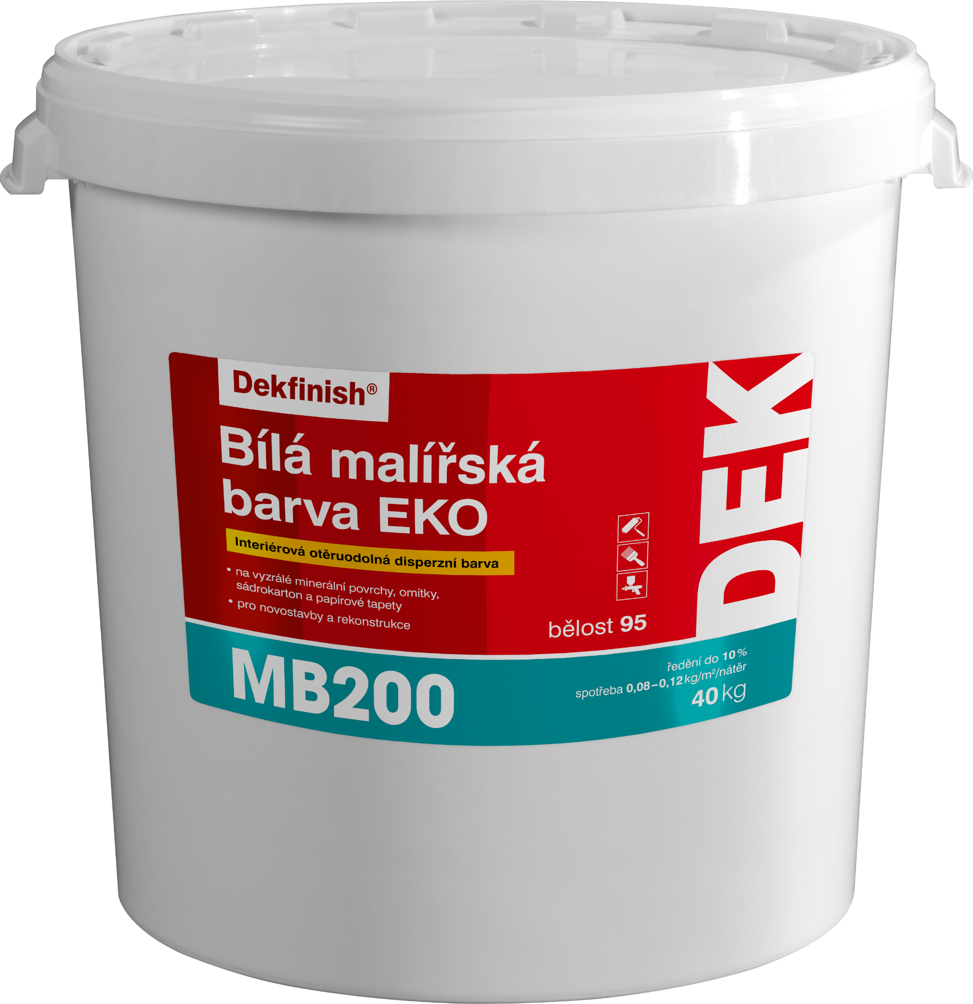 Malba interiérová DEK MB200 EKO bílá, 40 kg