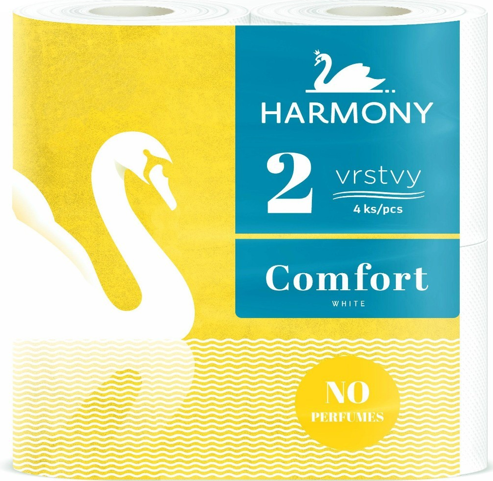 Papír toaletní Harmony Comfort White 4 ks