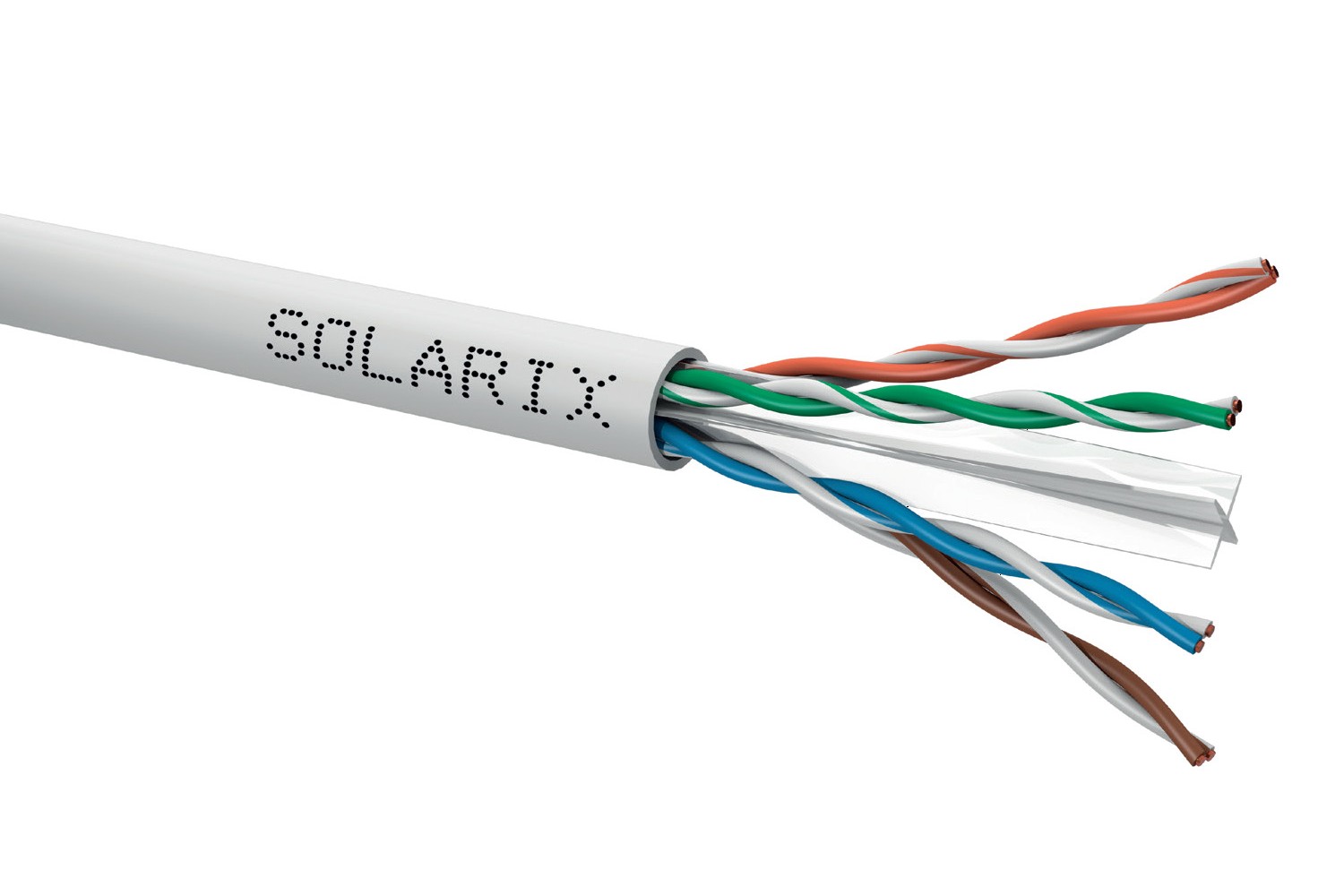 Kabel instalační Solarix CAT6 UTP nestíněný PVC 500 m