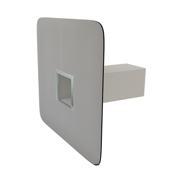 Hranatý pojistný přepad s integrovaným PVC límcem o rozměru 50×100 mm
