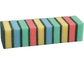 Houba na nádobí barevná Kana 55×80×30 mm 10 ks