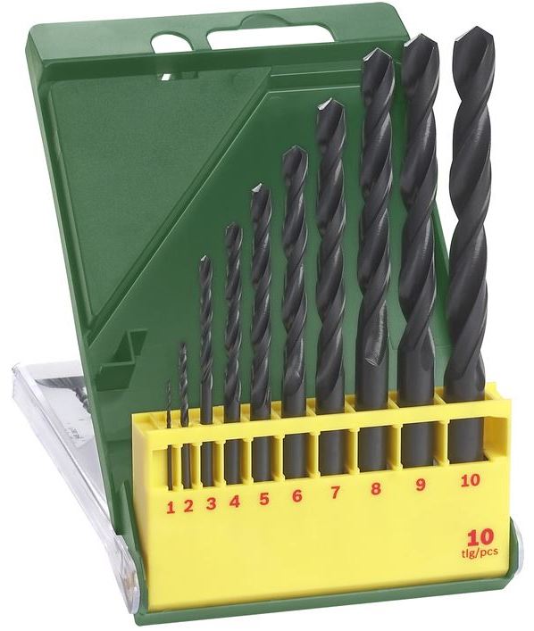 Sada vrtáků do kovu Bosch HSS-R DIN 338 1–10 mm 10 ks