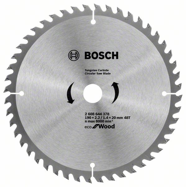 Kotouč pilový Bosch Eco for Wood 190×20×2,2 mm 48 z.
