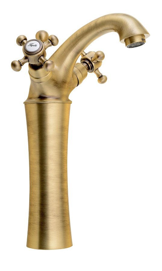 Baterie umyvadlová stojánková Sapho Antea 3176L 245 mm s výpustí bronz