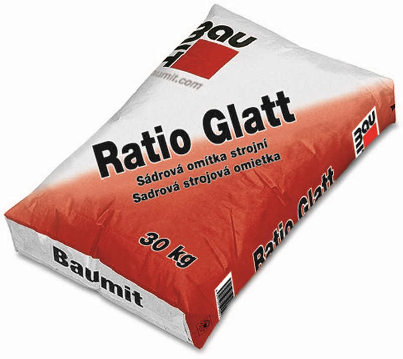 Omítka sádrová Baumit Glatt hlazená 1 mm 30 kg