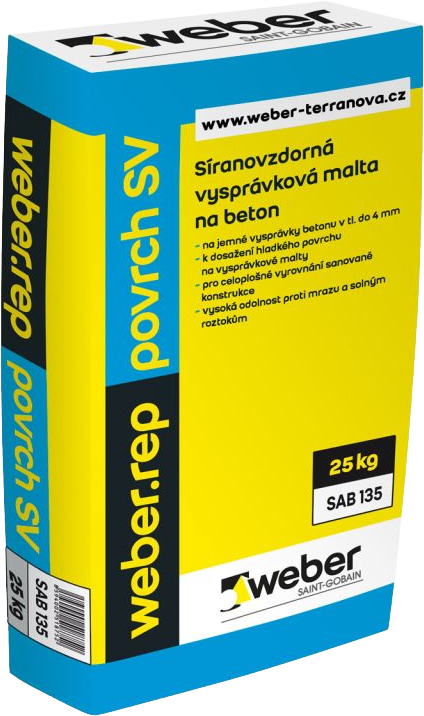 Malta síranovzdorná jemná weberrep povrch SV , 25 kg