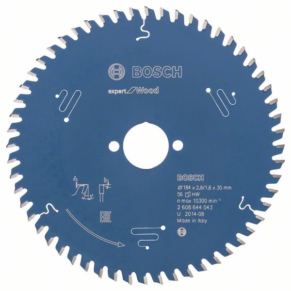 Kotouč pilový Bosch Expert for Wood 184×30×2,6 mm 56 z.