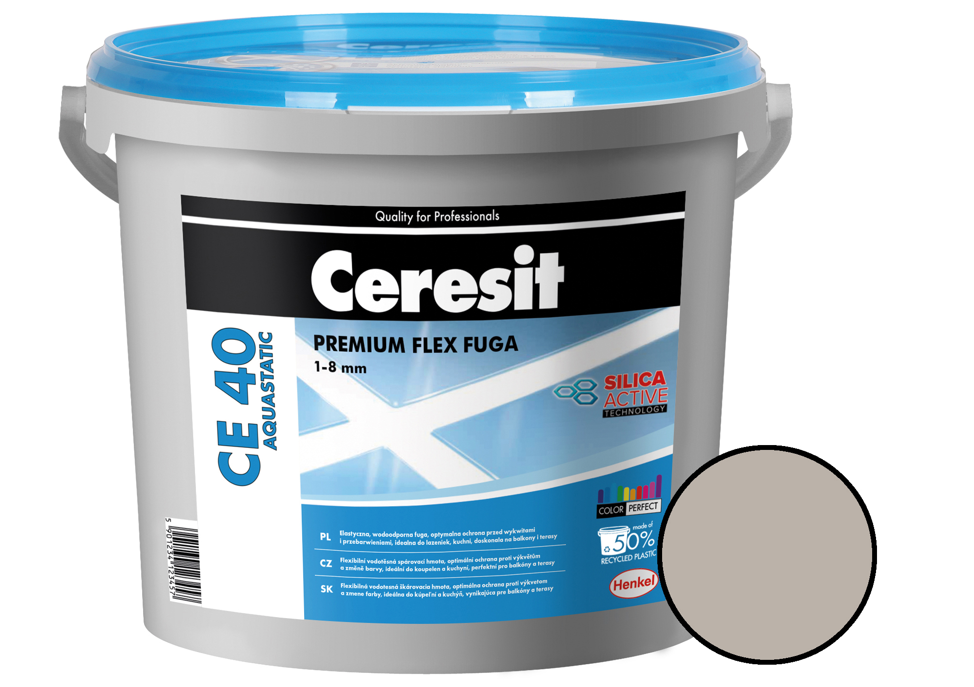 Hmota spárovací Ceresit CE 40 Aquastatic šedá 5 kg