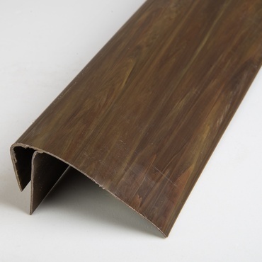F profil ukončovací plastový tmavé dřevo 3000 mm