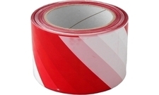 Páska výstražná 70 mm/200m červeno-bílá