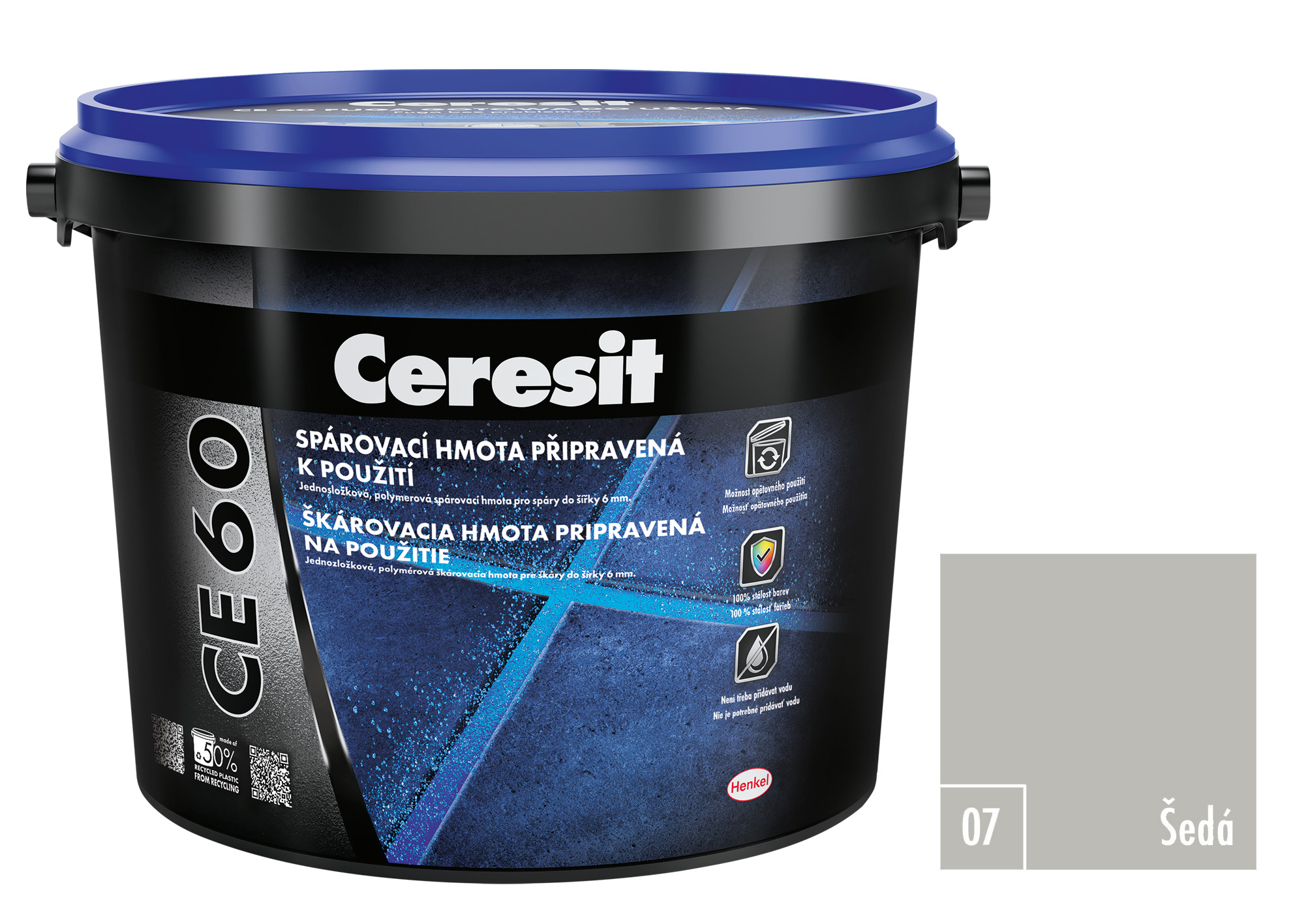 Hmota spárovací Ceresit CE 60 grey 2 kg