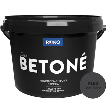 Stěrka dekorativní Roko Betoné P160 Dark Stone 7 kg