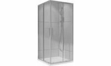 Kout sprchový Wecco 900×900 mm lesklý hliník/čiré sklo 6mm