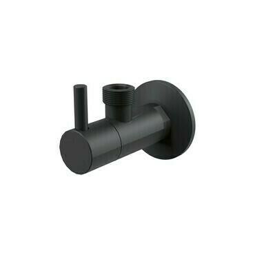 Ventil rohový Alca ARV003-BLACK 1/2"×1/2" s filtrem černá-mat