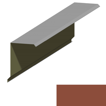 Lemování okraje RS360Q SP 25 s okapnicí 2M604 cihlová