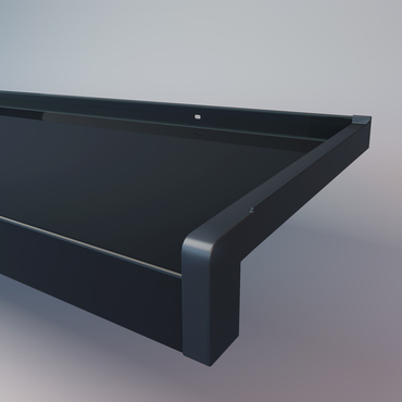 Parapet venkovní hliníkový Paramont š. 210 mm antracit