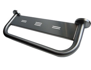 Madlo s poličkou Bemeta Help 500 mm s krytkou nerez matný