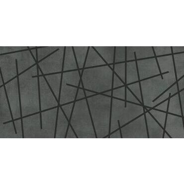 Obklad Rako Extra 30×60 cm černá (se vzorem) WADVK829