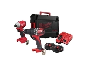 Sada AKU nářadí Milwaukee M18BLPP2A3-502X + rukavice Milwaukee
