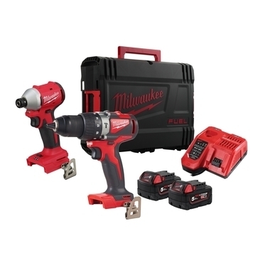 Sada AKU nářadí Milwaukee M18BLPP2A3-502X + rukavice Milwaukee