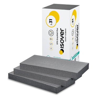 Tepelná izolace Isover EPS GreyWall Plus 20 mm (12,5 m2/bal.)