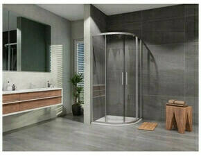 Kout sprchový Lansanit Vati 900×900 mm chrom/čiré sklo R550