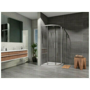 Kout sprchový Lansanit Vati 900×900 mm chrom/čiré sklo R550