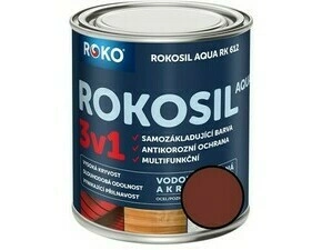 Barva samozákladující Rokosil Aqua 3v1 RK 612 8440 červenohnědá, 0,6 l