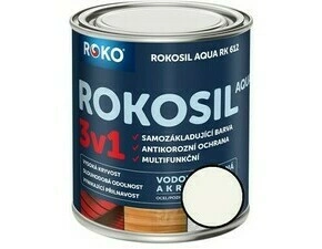 Barva samozákladující Rokosil Aqua 3v1 RK 612 1000 bílá, 0,6 l