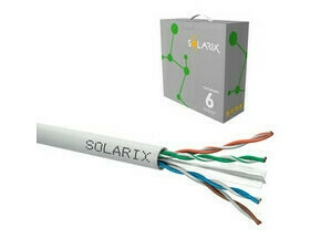 Kabel instalační Solarix CAT6 UTP nestíněný PVC 100 m