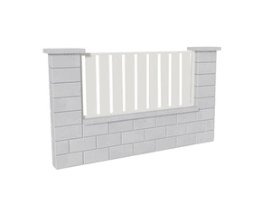 Výplň plotová DEKMETAL STECCA 2W690 pure white