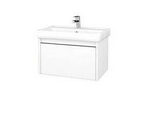 Skříňka umyvadlová Dřevojas BONO SZZ 70 bílá lesk/bílá lesk vč. umyvadla Q
