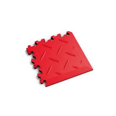 Dlaždice rohová Fortelock Machine industry diamant ROSSO RED