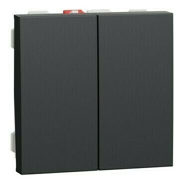 Přepínač křížový řazení 5 Schneider Electric Unica Nová 2 moduly antracit