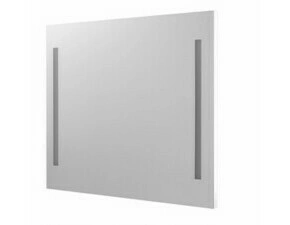Zrcadlo s LED osvětlením Dřevojas STRIPE ZCO 90 bílá mat