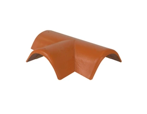 Hřebenáč rozdělovací levý T220 Bramac Protector se dvěma příchytkami cihlově červená