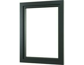 Okno plastové VIVA LINE bílé/antracit levé 900 × 900 mm