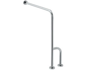 Madlo opěrné pravé Bemeta Help s krytkou nerez matný