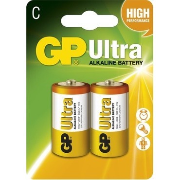 Baterie GP Ultra Alkaline C 2 ks